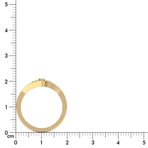 Aucent by PC Jeweller The Aurela 18KT Yellow Gold and Diamond Rings - Image 7
