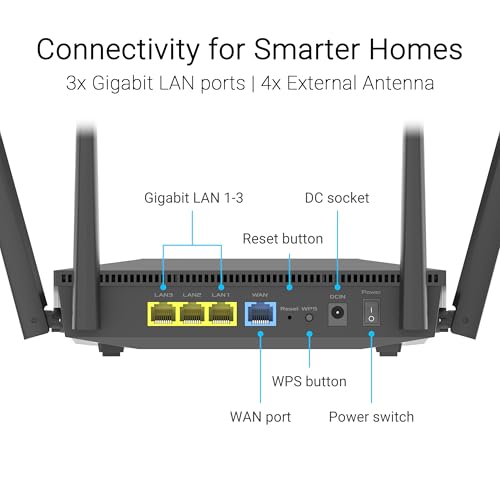 Image of ASUS RT-AX52 Pro - Wi-Fi Router 6 AX3000 - Dual Band - Expandable Router - Instand Guard - Parental Control - OFDMA - MU-MIMO - AiMesh Compatible - Easy Installation