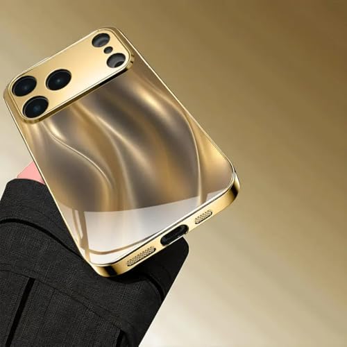 Image of MILLION CASES Celion Wave Prisma Case for iPhone 17 Pro, iPhone 17 Pro Back Cover Case(2025) - TPU | Gold