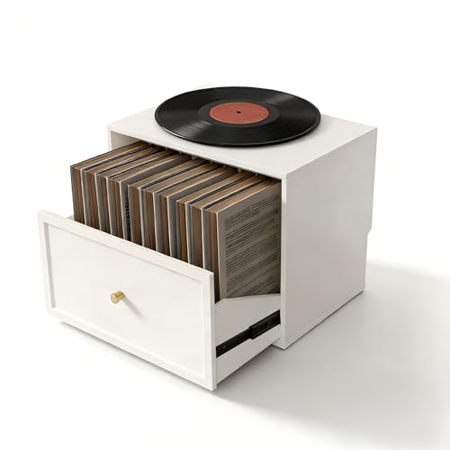 EORMM Estantería Blanca con Puerta Corredera