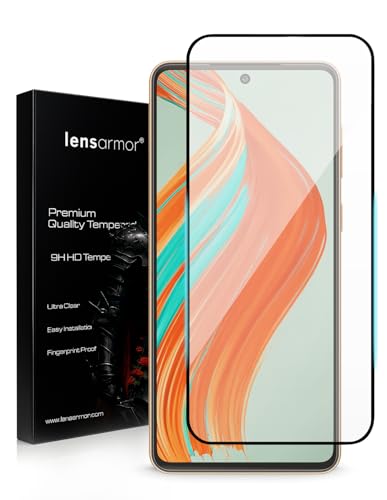 Image of Lensarmor Compatible with Samsung Galaxy M55 / M55s / F55 (6.7 Inch) Screen Protector (1 Pack) - Premium 9H Tempered Glass, Military-Grade Protection, HD Clear Display & Case-Friendly Fit