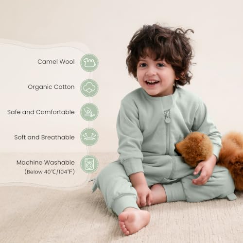 Image of kaiya baby Organic Cotton Sleep Sack with Feet,1.0 TOG Sleep Bag,18-36M
