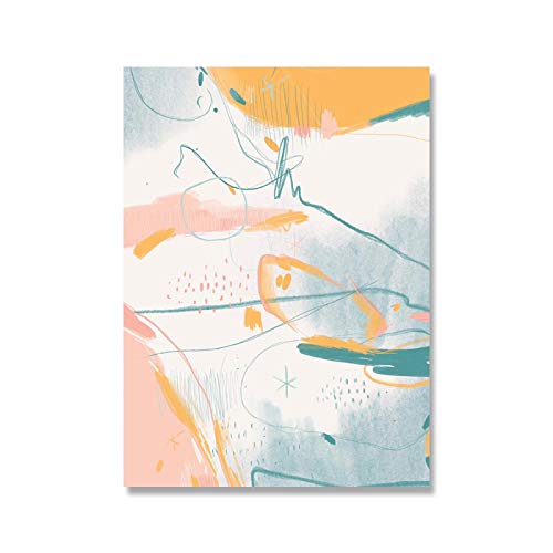 Wall art canvas peinture abstraite moderne salon 60x90cm