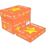 Golden Star Carta A4 per Stampante – Confezione Da 5 Risme 500x5 Fogli Bianca Multiuso per Stampa, Fotocopie e Fax – Compatibile Laser e Inkjet – Certificata PEFC