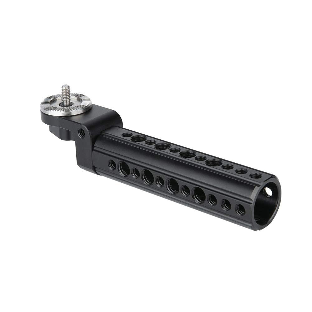 NICEYRIG Rosetten Griff Griff mit Standard Rosette Mount Adapter (M6 Gewinde, 31,8 mm) für 15mm Schulterstütze Rig Rod Support System