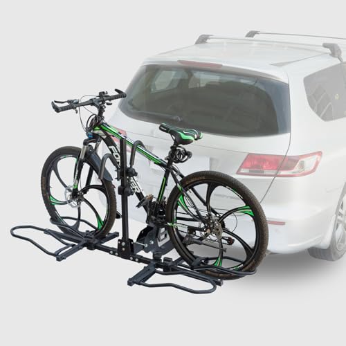 Foldable 2-Bike Hitch Rack for SUV Truck RV