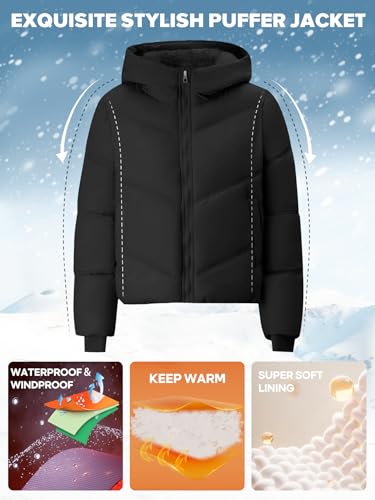 Womens Lightweight Quilted Puffer Jacket with Hood2