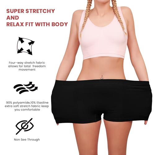 Boxer taille haute anti-frottement sans couture sous les vêtements - 3