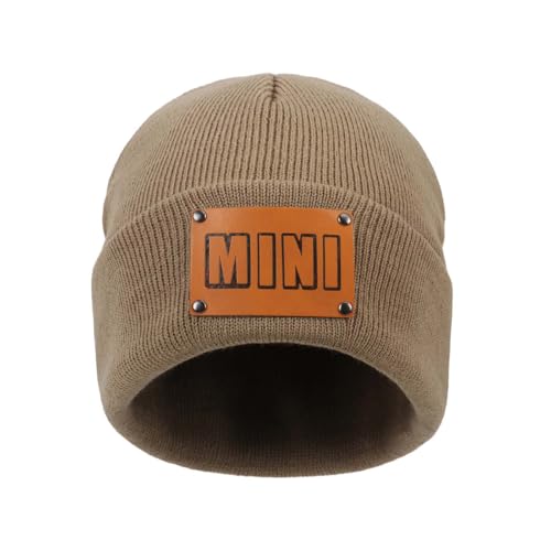 2026 Gorro Infantil de Punto Gorro cálido para bebé y niño pequeño Accesorio Acogedor para Clima frío diseño clásico Tejido para Diaria (Khaki, 1-6 Years)