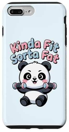Kinda Fit Sorta Fat Funny Panda W tBbglX EGCgteBO X}zP[X iPhone 7 Plus/8 Plus p