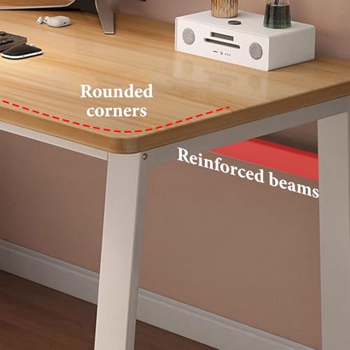 Bureau d'ordinateur industriel avec rangements pour livres et documents - 6