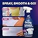 Downy Wrinkle Release Spray Travel Size, All In One Formula, Removes Wrinkles, Static and Odor Eliminator, Light Fresh Scent, 3 Fl Oz, Pack of 12