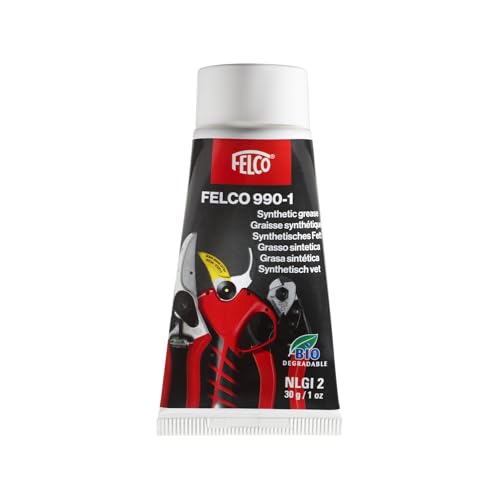 FELCO 990-1 Hochleistungsfett für Gartenscheren – Wasserabweisendes synthetisches Schmierfett, reduziert Verschleiß, biologisch abbaubar, Lithium-/Calciumbasis, 30 g Tube, Schweizer Qualität