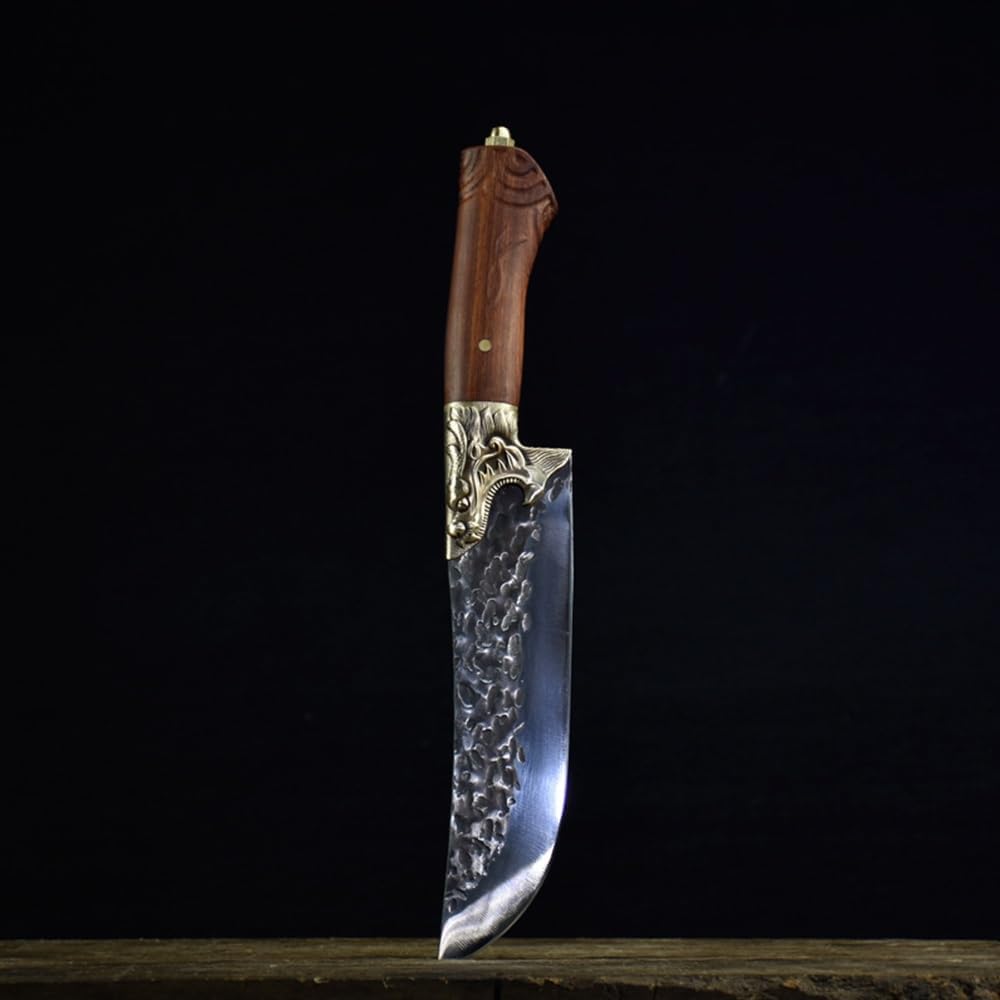 DAXXIN Meat Cleaver,Cleaver Knife, 8 inch Handmade Chinese Kitchen Chef Knife sharp Meat Cleaver Vegetable cutter fixed blade figured Cooking Tools