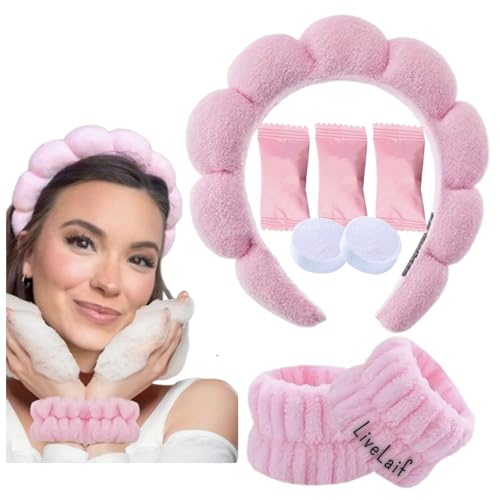 LiveLaif®- SUPER PACK 6 pcs: 1 Diadema Maquillaje + 3...