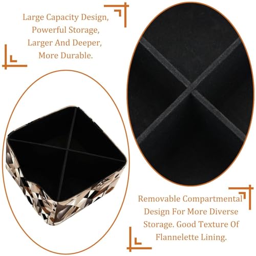 Boîte de rangement pour routine maquillage et tri de bureau