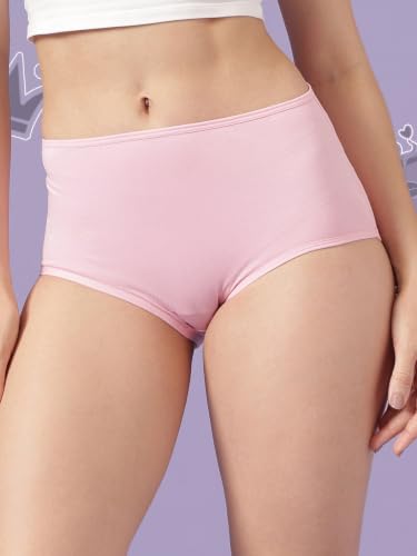 Image of Clovia Chuddy Buddies Cotton Printed Back Hipster Panties for Women Combo -Pack of 3- Multicolor