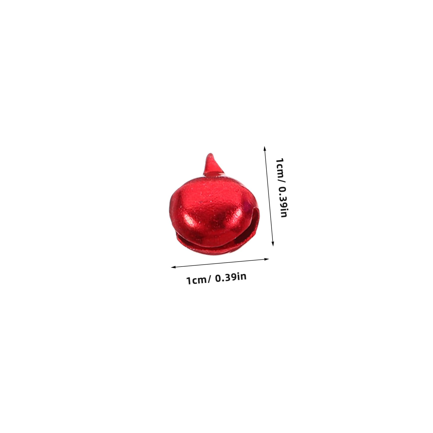 BEBEMOKO 100Pcs Colorful Jingle Bells Loose Beads for Xmas Tree Pendants DIY Craft Accessories for Party Decoration and Holiday Festivities