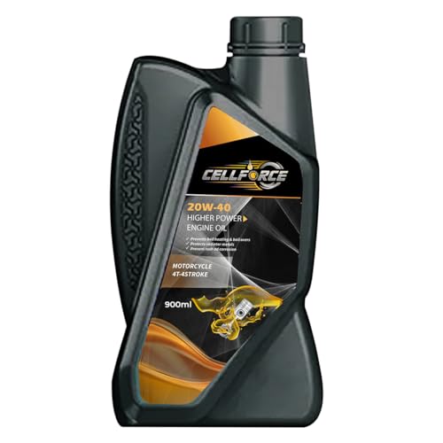 Image of Cellforce 20W40 Synthetic Blend Engine Oil for Bikes, 900 ML - API SN, JASO MA2, High Performance motorcycle oil
