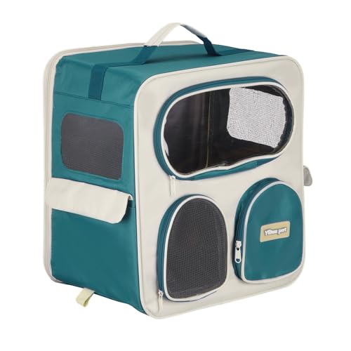 PETAXCELL Pet Backpack Carrier, Portable and Ventilated, Nylon Dogs Cats and Small Animals Travel...