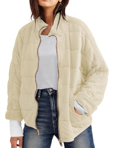 ジャケット・アウター loose quilting vintage blouson /remer Men Loose Jacket Korean Fashion Casual Pockets Stand Collar