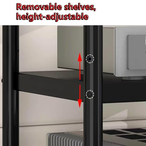 Organiseur pour enceintes stéréo et composants audio avec structure métallique durable
