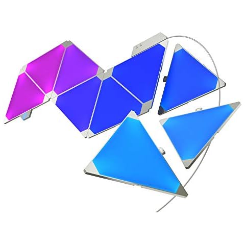 Nanoleaf Rhythm Edition WiFi Smart RGB 16M+ Color LED Dimmable Gaming and Home Decor Wall Lights Starter Kit (9 Panels) Cover