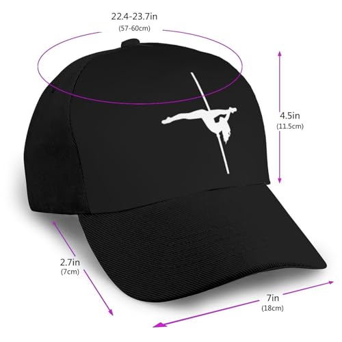 Pole Dancing Bonnets Curved Brim Mesh Baseball Cap Casual Sun Hat Unisex2