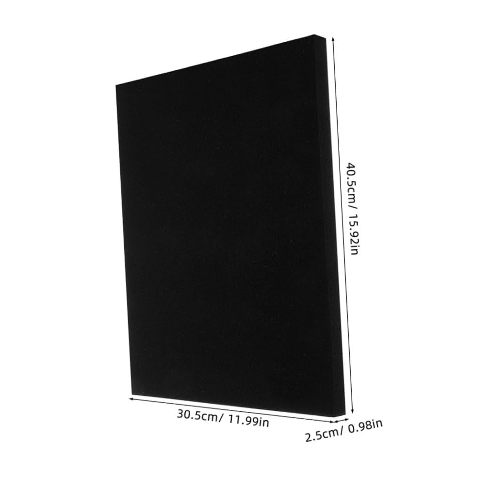Zerodeko Plaques de Mousse Noire et Découpe Facile en Polyuréthane Lot de 4 pour Emballage Protecteur Artisanat Précis et Protection des Produits pour Expédition