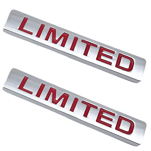 Image of YUYEGE 2 PCS Limited Door Trunk Window Emblem Fender Trim Kit (Red)