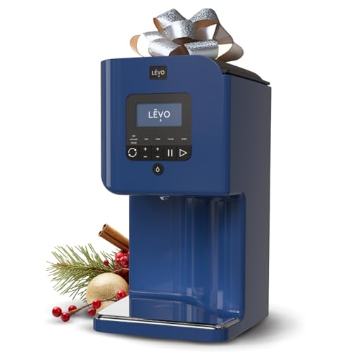 LEVO II+ - Herbal Oil Infusion Machine Plus Filter Technology - Botanical Extractor, Herb Dryer, Decarboxylator, & Oil Infuser - Easy Edible Infusion Maker for Gummies, Brownies & More - Pacific Blue