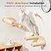 MEWOOFUN Cat Wall Furniture, Cat Wall Steps Cat Shelves for Wall Mounted, Wooden Cat Stairs with Sisal Rope Scratches - Cat Ladder Cat Climbing Shelves for Scratching, Jumping and Climbing