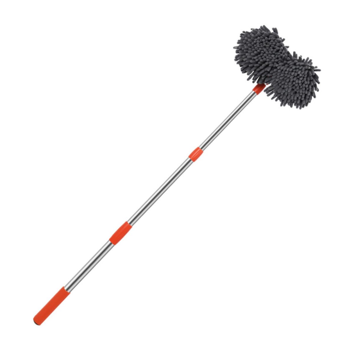 Brosse télescopique de Nettoyage de Voiture à Poils Souples, Manche Long réglable, serpillière Anti-Rayures, Outil Polyvalent pour la carrosserie et Les vitres