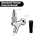 FERRODAY Stainless Steel Core Draft Beer Faucet Polished Brass Beer Faucet for Keg Tap Tower Beer Shank & Kegerator Beer Faucet Classic Beer Dispensing Tap Standard Faucet Tap