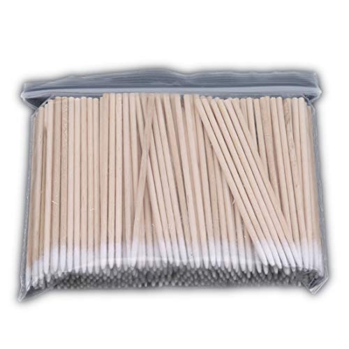 Ivyday 300 Pcs/Pack Coton-Tige Coton-Tige pour Sourcil Tatouage Beauté Maquillage Couleur Manche En Bois Petite Tête Pointe Pointue Cover