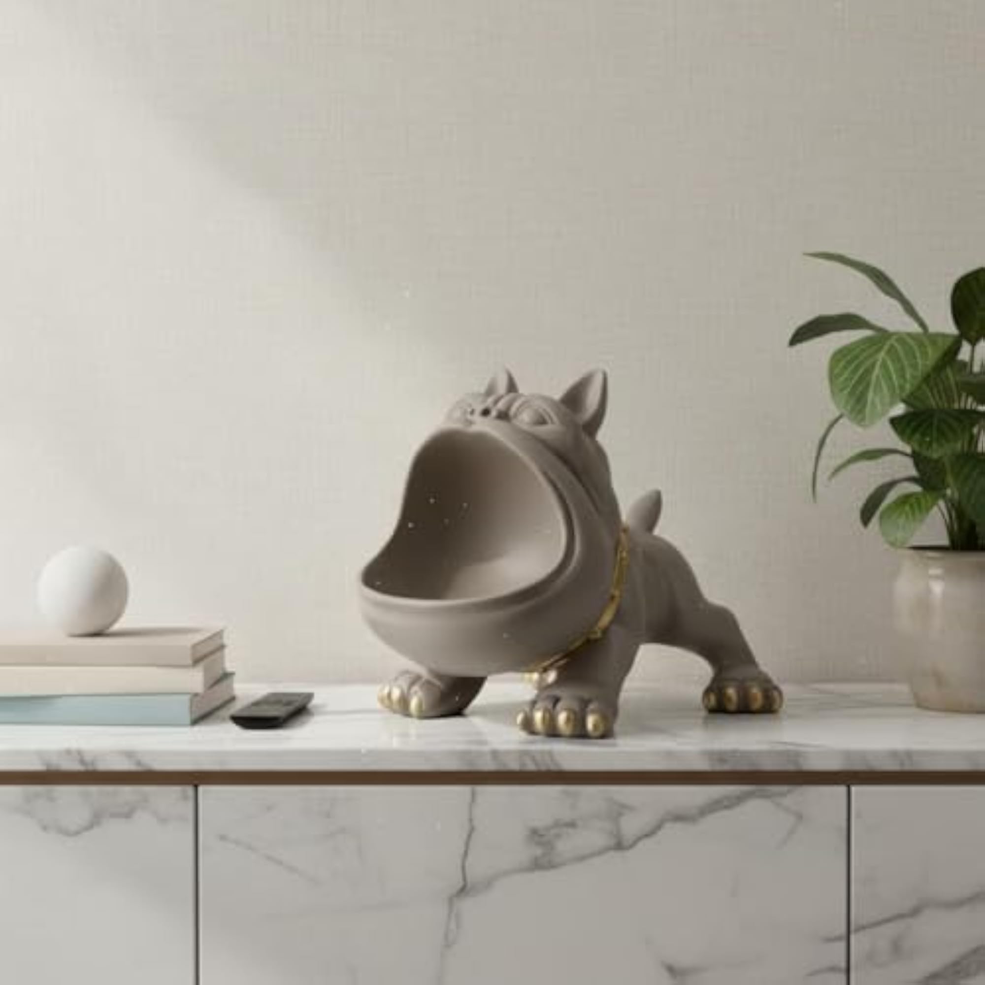 Entryway Organizer French Bulldog Key Bowl, Decorative Tray