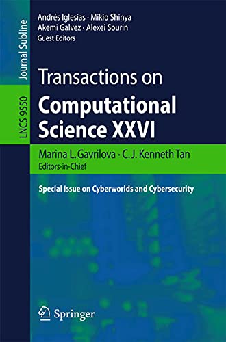 Buy Transactions on Computational Science XXVI — BookShops.in
