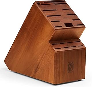 Cook N Home Knife Storage Block, 20 Slots, Acacia Wood,2660