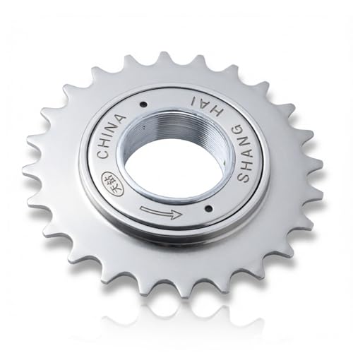 Tomedny Single Speed Freewheel, 24 Teeth Bicycle Freewheel Stainless Steel