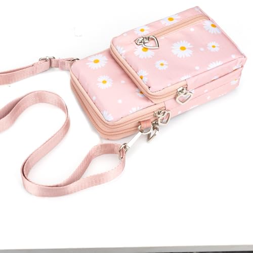 Image of JANKS Small Crossbody Bag for Women - Mini Phone Purses with Crossbody Strap and Wallet - Nylon Arm Bag
