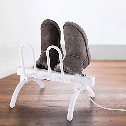 2 Paare freistehender elektrischer Schuhtrockner Trockenheizung Kofferraumschienenhalter Luftentfeuchter, intelligenter Thermostat