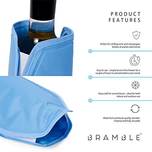 BRAMBLE 2 Wijn Gel Koeler Flessenkoeler Sleeves/Mouwen - Langdurige Verkoeling van Wijn, Prosecco, Bier - Image 6