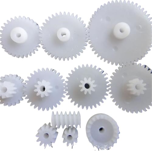 11個/ロット 汎用プラスチックギアセット ダブルデッキ減速DIYトランスミッションおもちゃの車パーツ