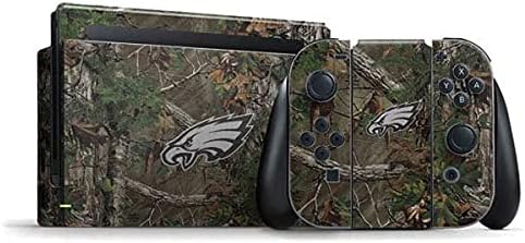 Skinit Decal Gaming Skin Compatible with Nintendo Switch Bundle - Officially Licensed NFL Philadelphia Eagles Realtree Xtra Green Camo Design