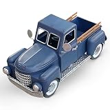 AXLPJJFF Farmhouse Metal Blue Truck Decor, Vintage Farm Trucks Decoration