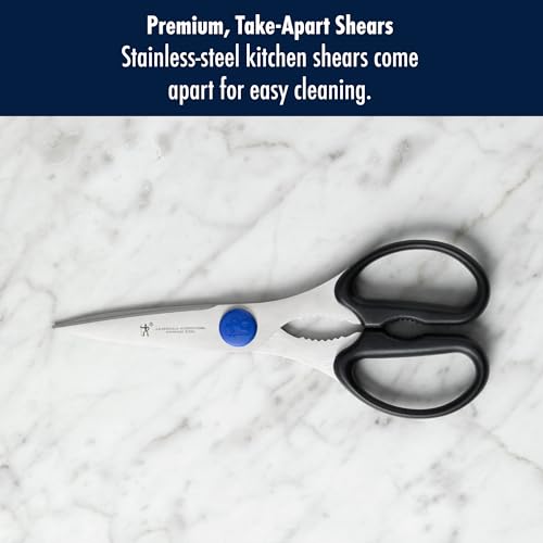 Image of Henckels Kitchen Scissors, Micro Serrated Blade Edge, Stainless Steel