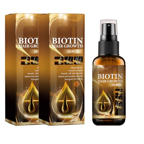 Hair Growth Spray,Hair Growth Serum with Biotin,Fast Growing Hair Care Essential Oils,Anti Hair Loss Serum, Nourishes Hair & Scalp,30ml (1)