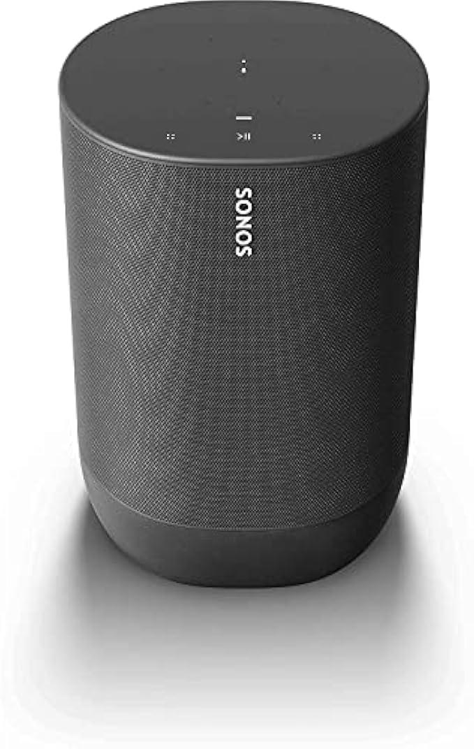 Sonos Move - Battery-Powered Smart Speaker, Wi-Fi and Bluetooth with Alexa Built-in - Black​​​​​​​