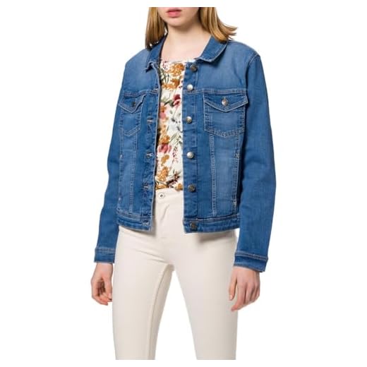 ONLY CARMAKOMA CARWESPA Life Jacket MBD Noos Blouson en Jean, Medium Blue Denim, 52 Femme