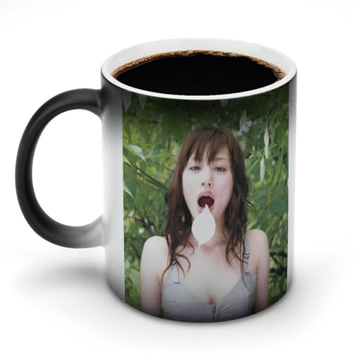 綾瀬 はるか あやせ はるか 39カップ グラス 二重構造 熱で色が変わるマグカップ コーヒーカップ 温感変色マグカップ カスタムメイド コーヒーカッ ハンドル磁器 ウォーターカップ ド 陶器 耐熱 湯飲み マグ